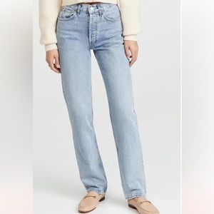 AGOLDE Lana mid rise straight jeans size 25